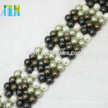 Perlas de agua dulce naturales redondas perfectas de 4 mm